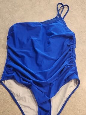 Kids Blue One-Piece Swimsuit - Classic Solid